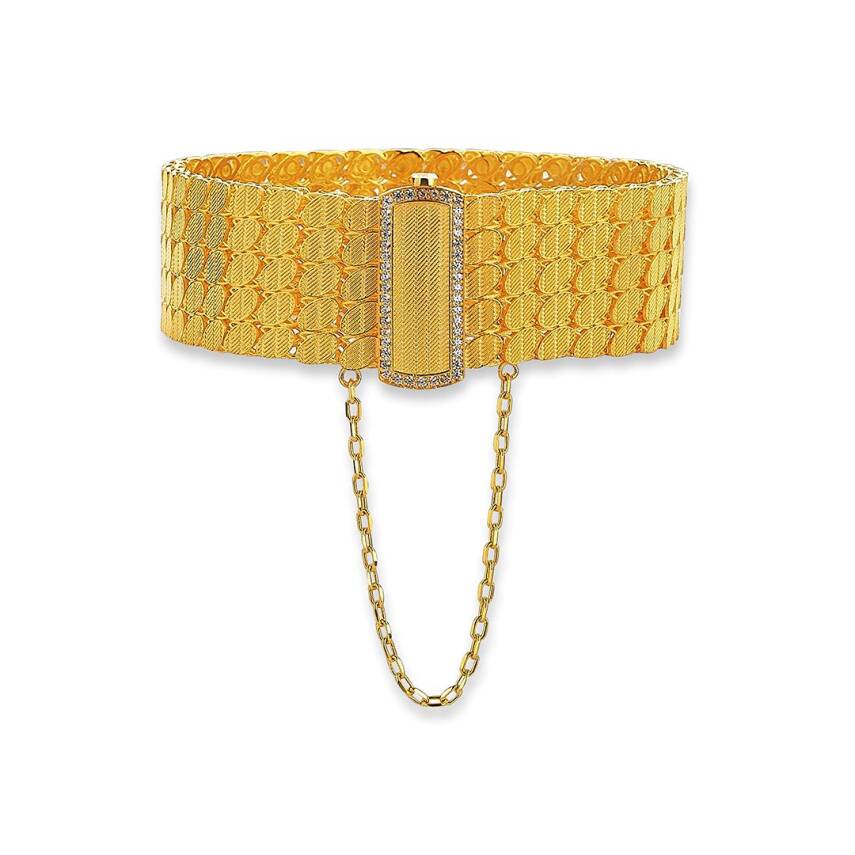 Pullu Model 5 Sıra Altın Bileklik - 3