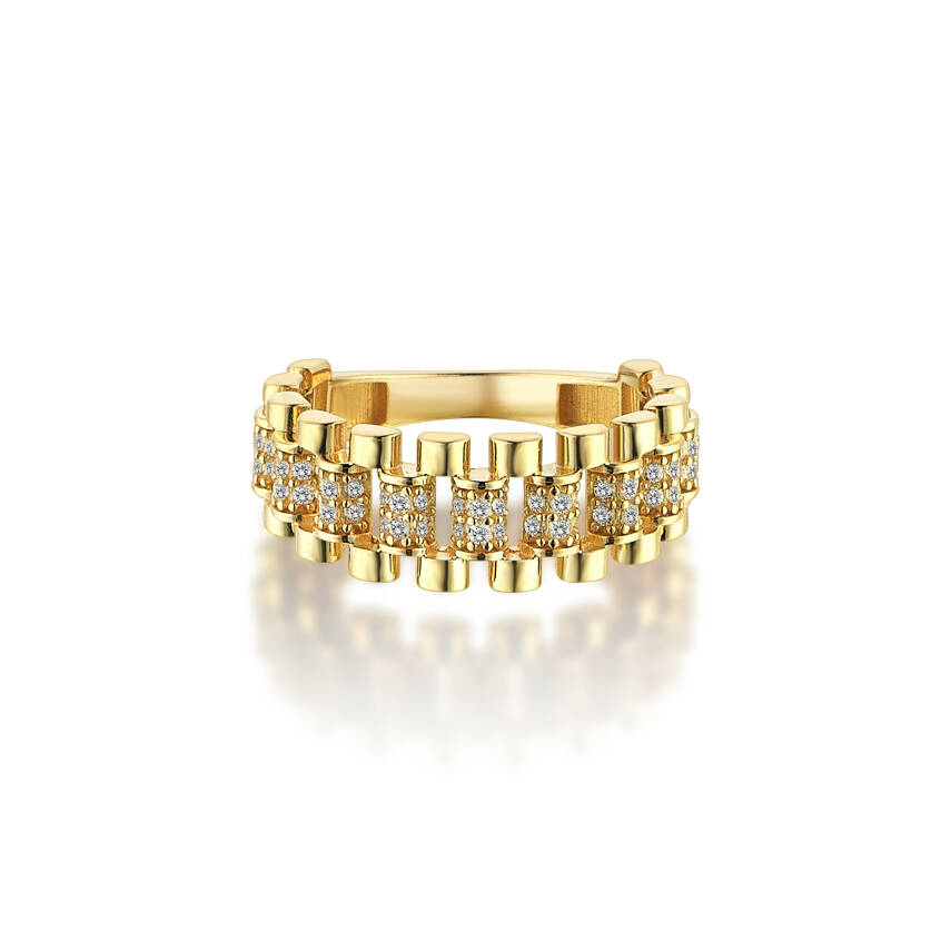 Royale Taşlı Altın Yüzük - 3