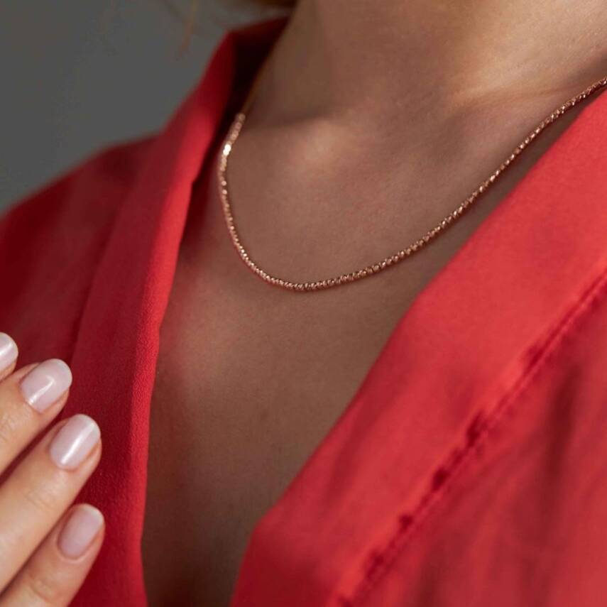 Sıralı Dorika Toplu Altın Kolye - Semih Haşhaş Kuyumculuk