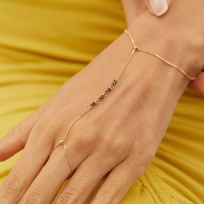 Siyah Taşlı Altın Şahmeran - 1