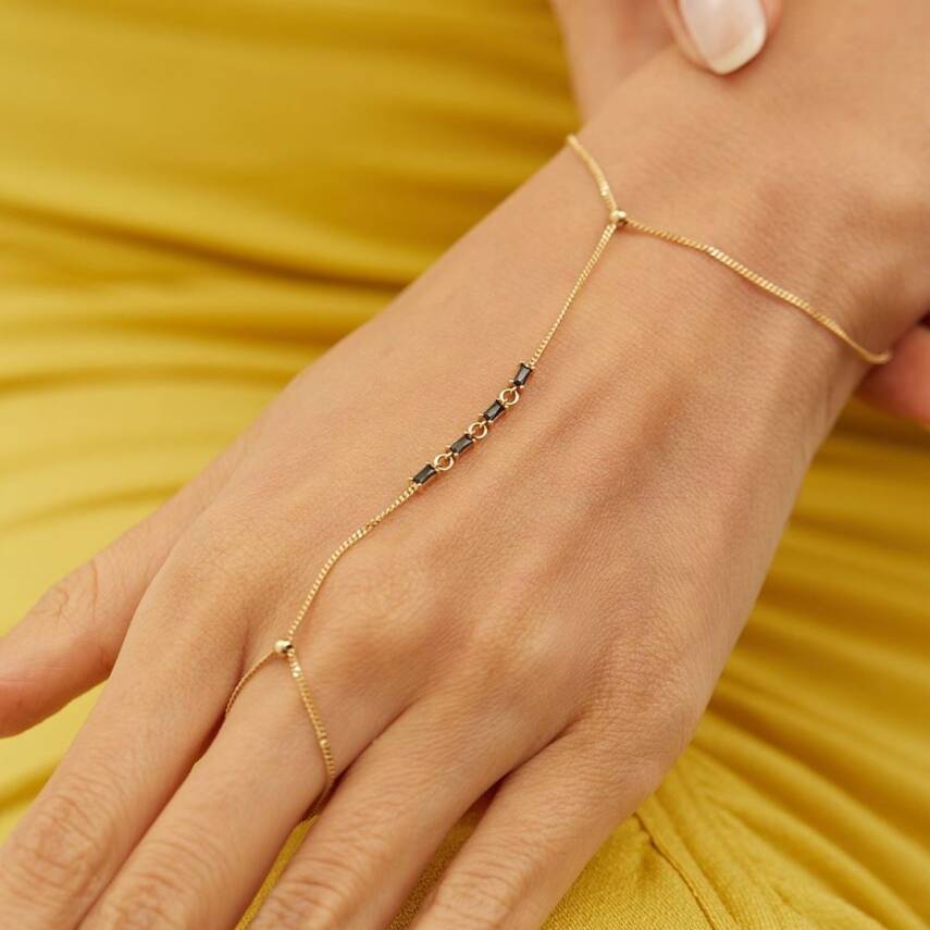 Siyah Taşlı Altın Şahmeran - Semih Haşhaş Kuyumculuk