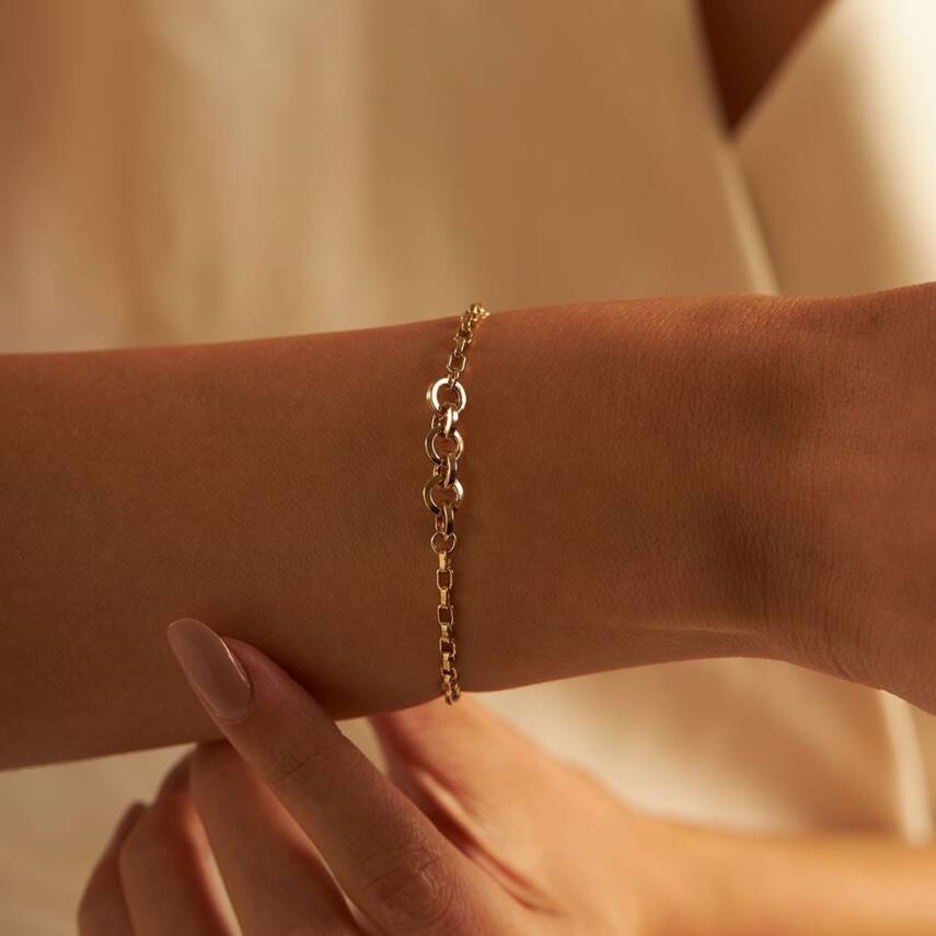 Süzme Model Halka Altın Bileklik - Semih Haşhaş Kuyumculuk (1)