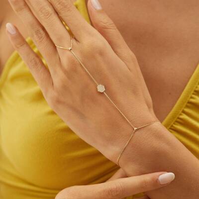 Taşlı Altıgen Altın Şahmeran - 1