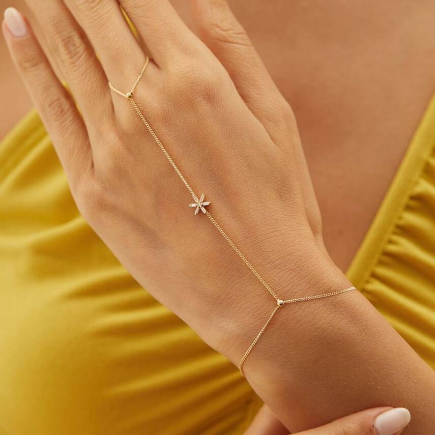 Taşlı Çiçek Altın Şahmeran - Semih Haşhaş Kuyumculuk