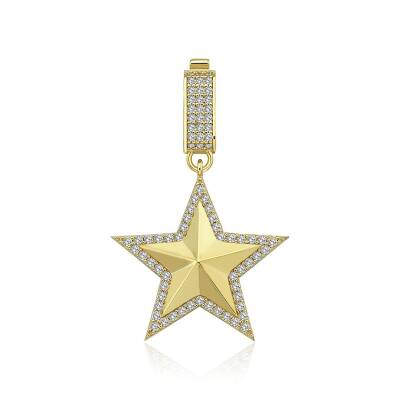 Taşlı Geometrik Yıldız Charm - 3