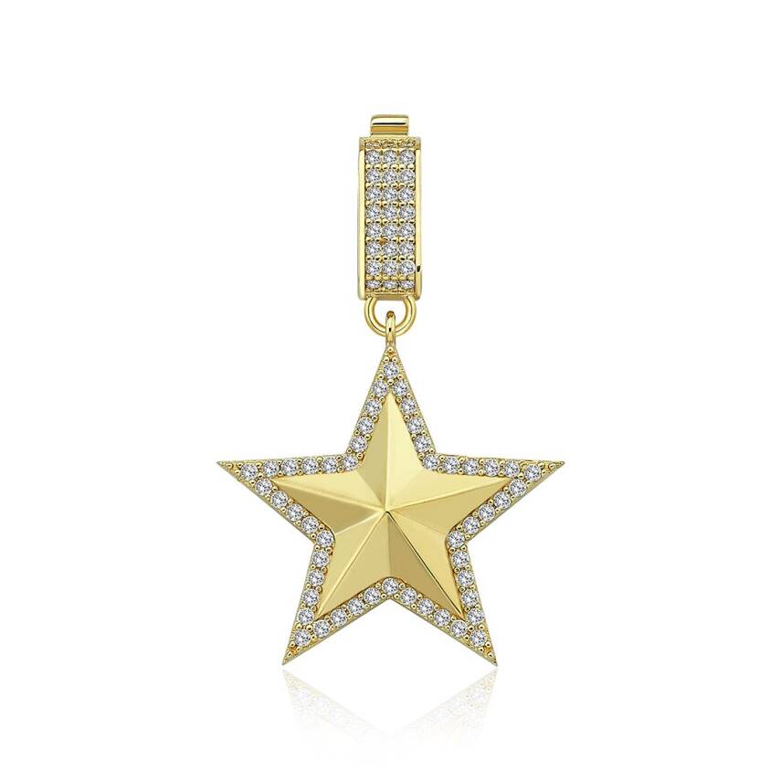 Taşlı Geometrik Yıldız Charm - 3