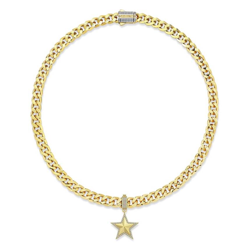 Taşlı Geometrik Yıldız Charm - 5