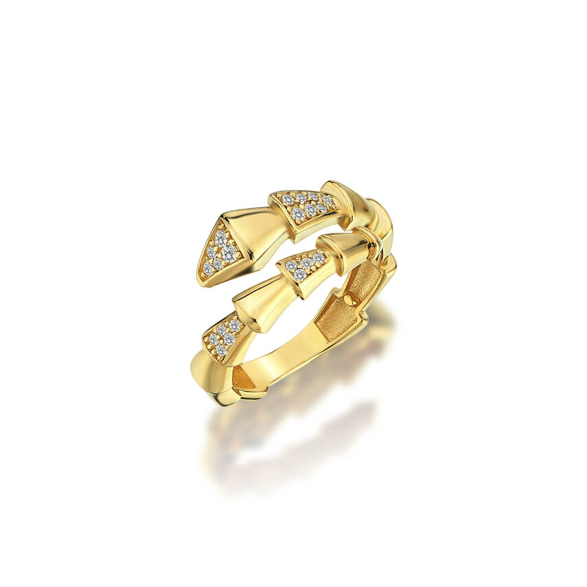 Taşlı Prizma Altın Yüzük - Semih Haşhaş Kuyumculuk (1)