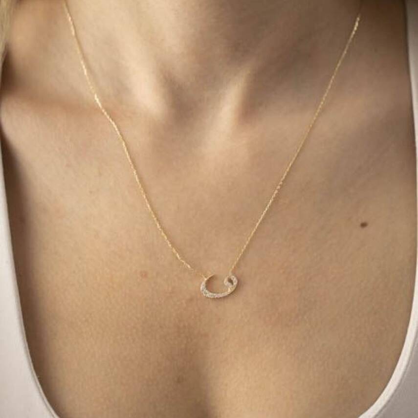 Taşlı Vav Altın Kolye - Semih Haşhaş Kuyumculuk