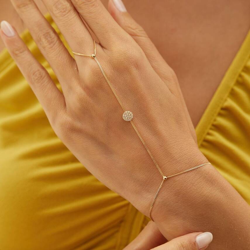 Taşlı Yuvarlak Altın Şahmeran - Semih Haşhaş Kuyumculuk