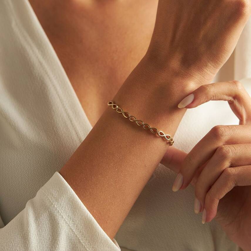 Taşsız Sonsuzluk Altın Bileklik - Semih Haşhaş Kuyumculuk (1)