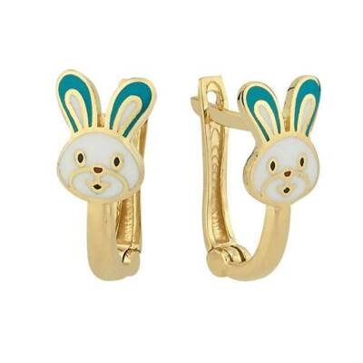 Tavşan Altın Çocuk Küpesi - 1