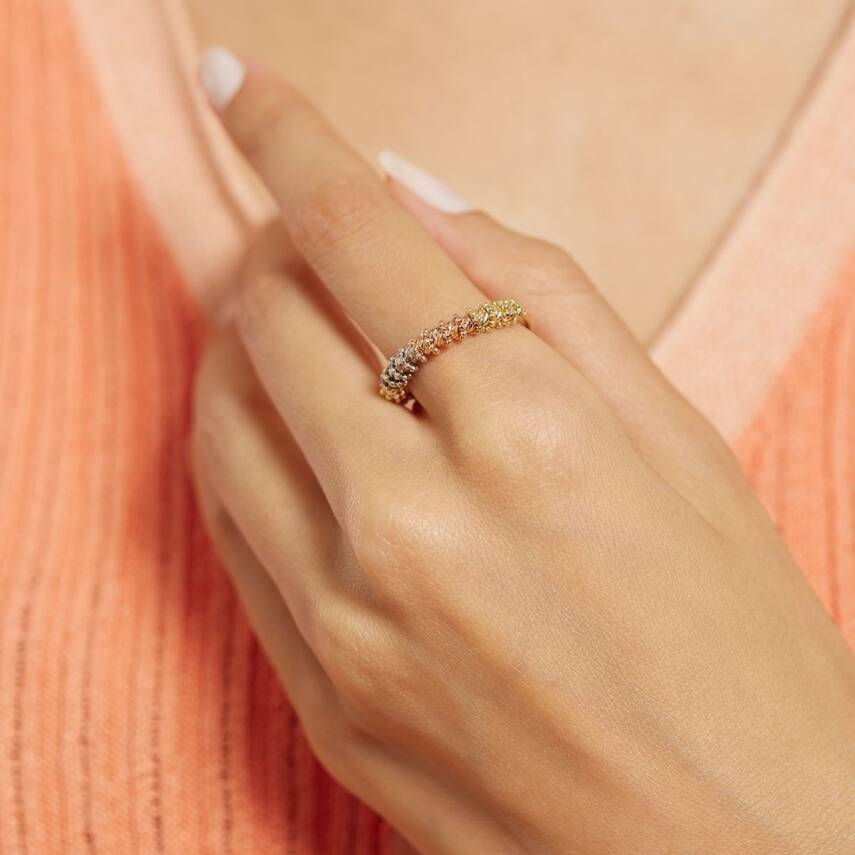 Tek Sıra Dorikalı Altın Yüzük - Semih Haşhaş Kuyumculuk (1)