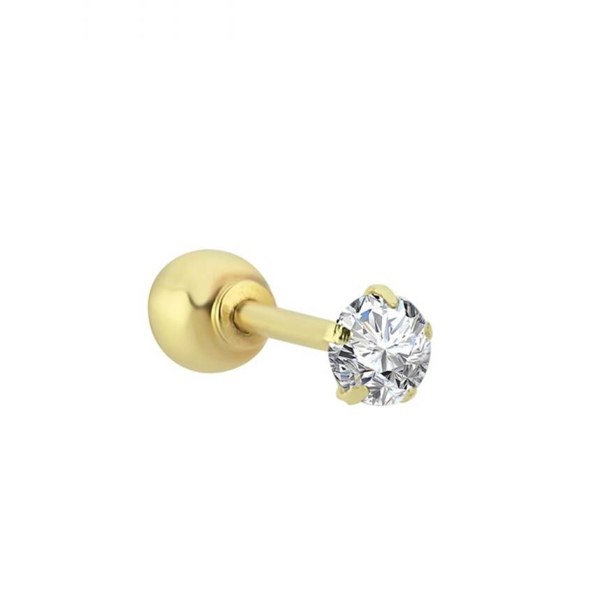 Tektaş Altın Tragus Piercing - 1