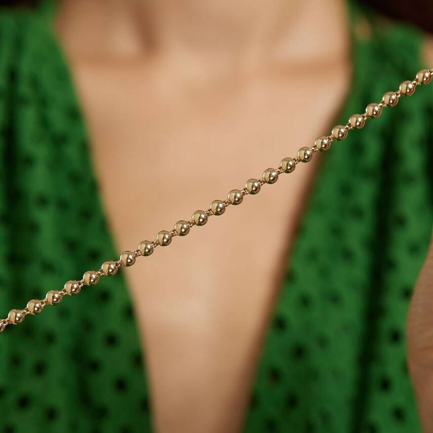 Top Top Altın Tasarım Bileklik - 1