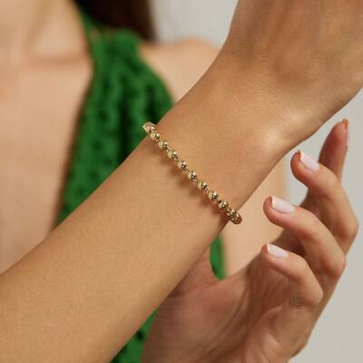 Top Top Altın Tasarım Bileklik - 3