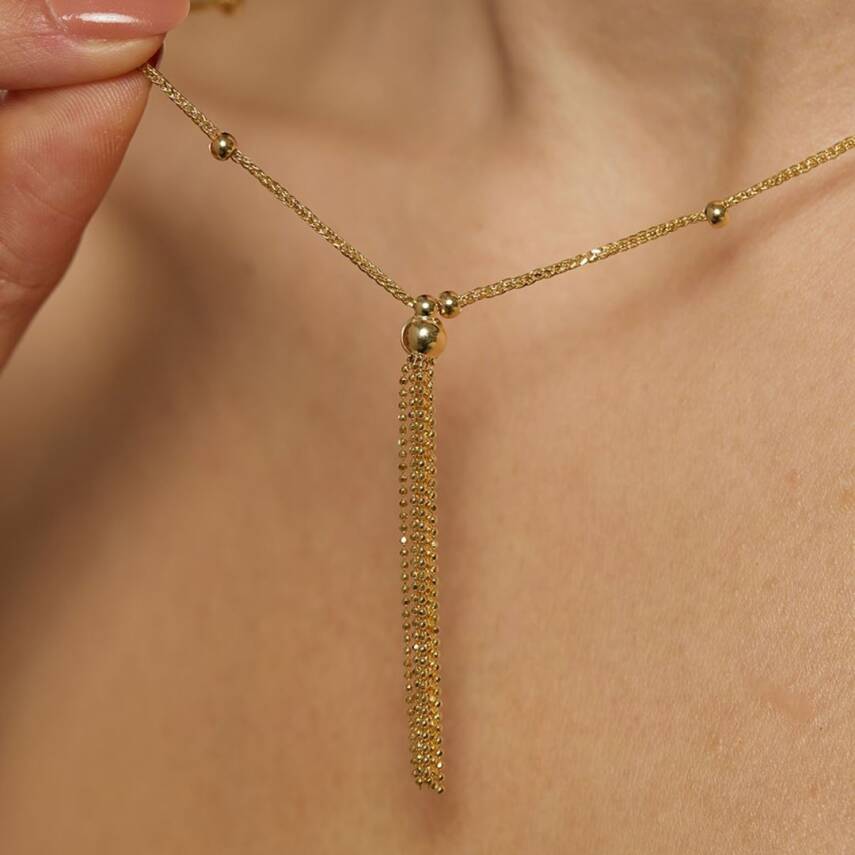 Toplu Püsküllü Altın Kolye - Semih Haşhaş Kuyumculuk (1)