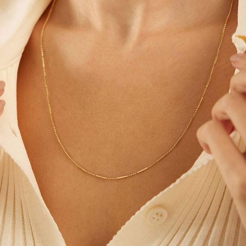 Toplu Ve Borulu Altın Kolye - Semih Haşhaş Kuyumculuk