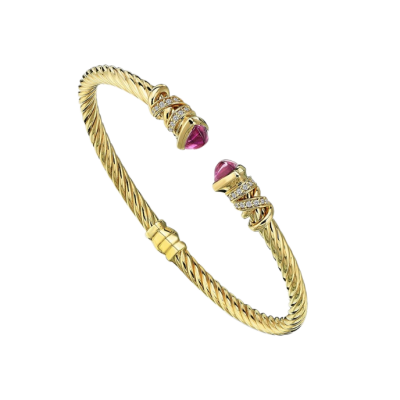 Twist Mor Taşlı Cetaş Kelepçe - 1