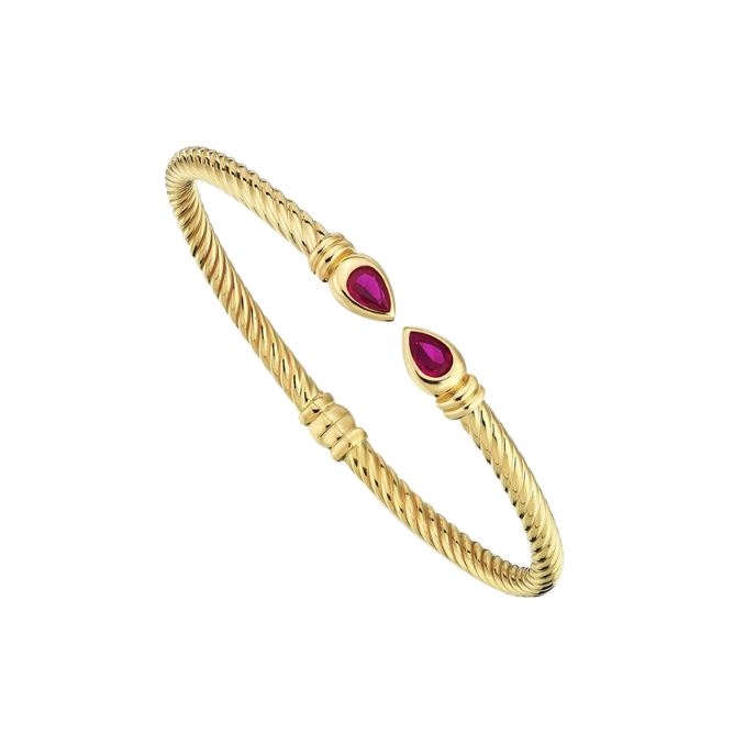 Twist Pembe Damla Cetaş Kelepçe - Cetaş 