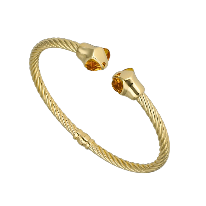 Twist Sarı Kaplan Gözü Cetaş Kelepçe - Cetaş 