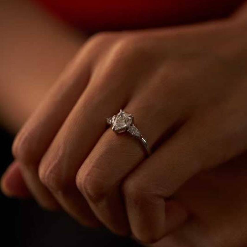 Üçlü Damla Baget Altın Yüzük - Semih Haşhaş Kuyumculuk