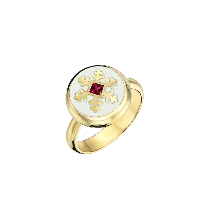 Uniq Kar Tanesi Cetaş Altın Yüzük - Cetaş 