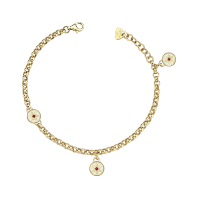 Uniq Zincir Kar Tanesi Cetaş Altın Bileklik - Cetaş 