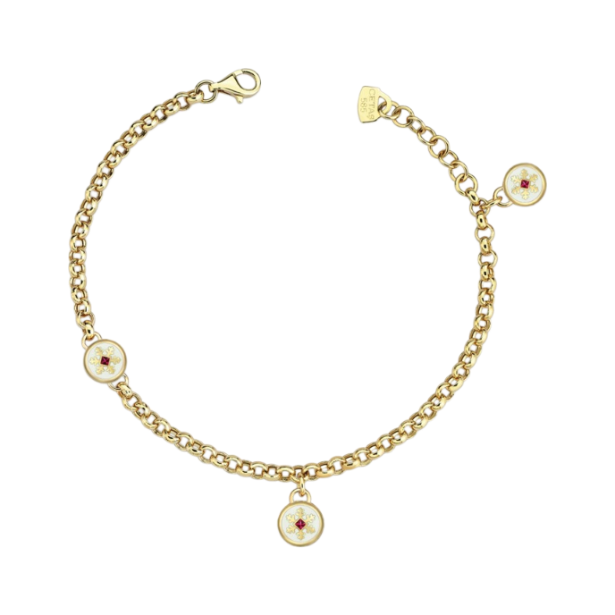 Uniq Zincir Kar Tanesi Cetaş Altın Bileklik - Cetaş 