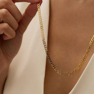 Uzun Gurmet Zincir Altın Kolye - 2