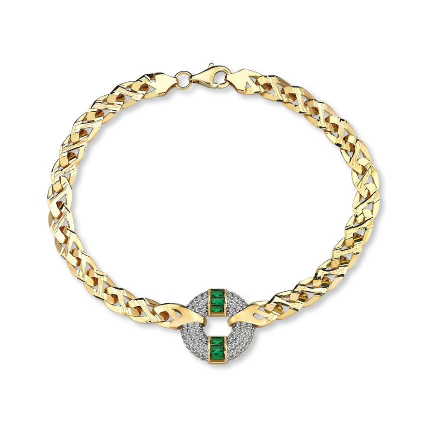 Verdant Clasp Altın Bileklik - Semih Haşhaş Kuyumculuk