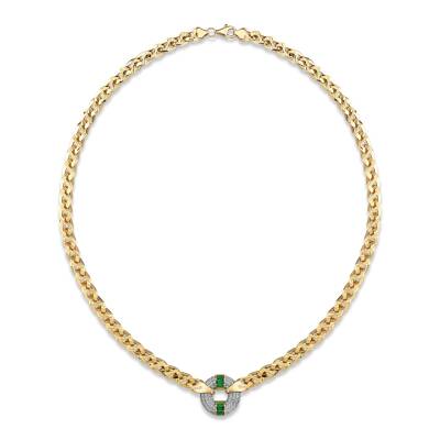 Verdant Clasp Altın Kolye 