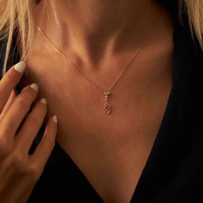 Yılan Altın Kolye - 1