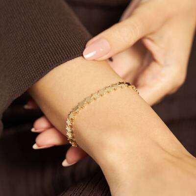 Yıldız Dizili Altın Bileklik - 2