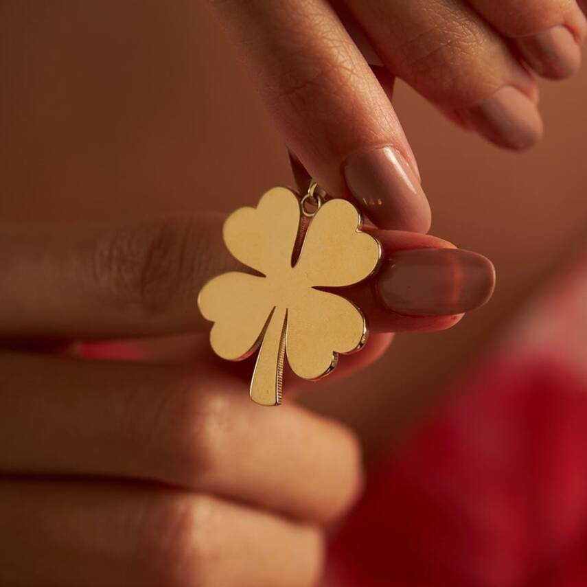 Yonca Altın Kolye Ucu - Semih Haşhaş Kuyumculuk