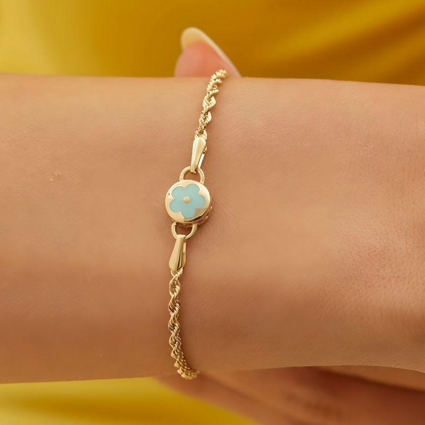 Yonca Model Altın Mineli Bileklik - Semih Haşhaş Kuyumculuk