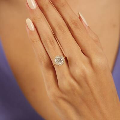 Yuvarlak Baget Altın Yüzük - 1